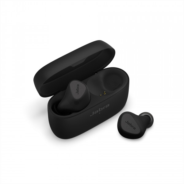 JABRA Connect 5t Schwarz kabellose Bluetooth Kopfhörer Earbud Ladecase ANC USB-C
