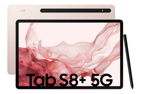 Samsung X806B Galaxy Tab S8+ 256 GB Rosegold 5G LTE Android Tablet 12,4" 13 MP