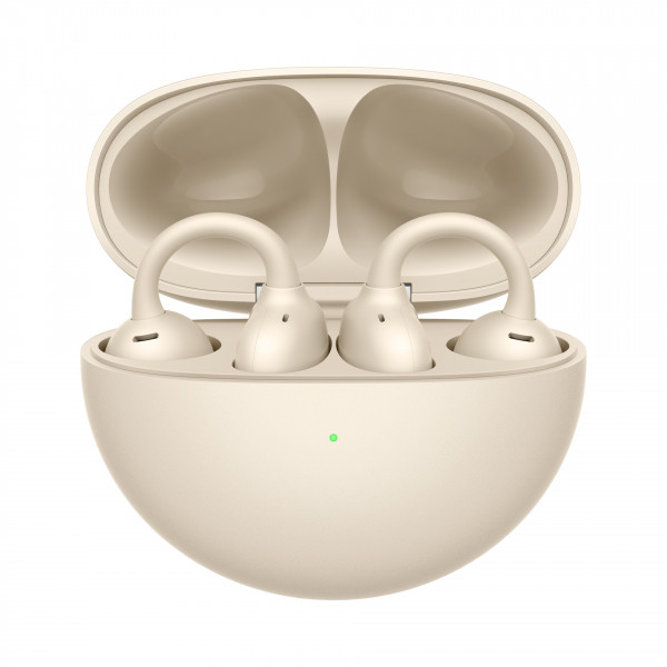 Huawei FreeClip Kopfhörer In-Ear beige kabellos Noise Cancelling USB-C Ladetui