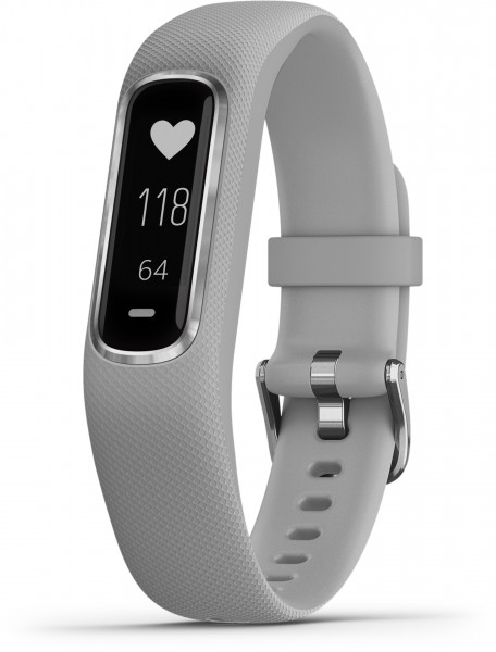 Garmin Vivosmart 4 hellgrau/silber S/M Smartwatch Fitness Tracker Herzfrequenz