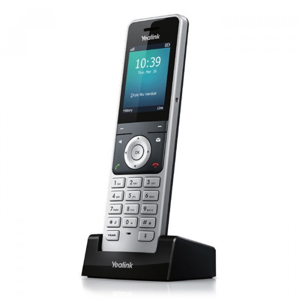 Yealink W56H DECT Mobilteil Grau/Schwarz SIP 2,4 Zoll Farbdisplay Schnellladend