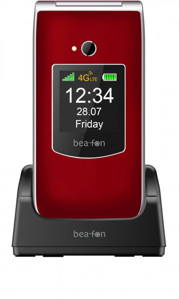 Bea-fon SL605 LTE Klapphandy Featurephone 2 Displays SOS Notruftaste rot