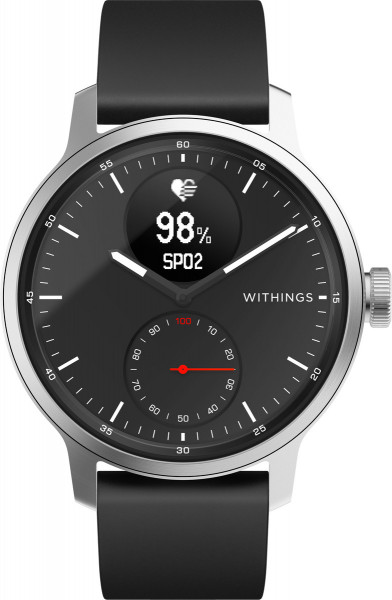 Withings ScanWatch 42mm schwarz unisex Sportuhr Bluetooth Schlafapno wasserdicht
