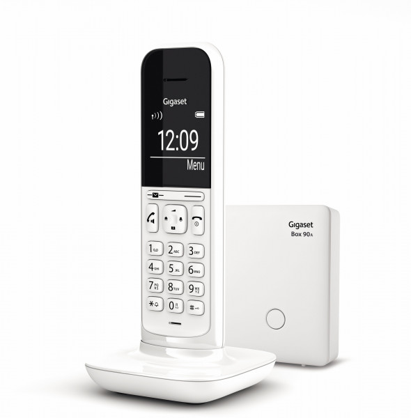Gigaset CL390A Schnurloses Festnetztelefon Anrufbeantworter Weiß analog 2" LCD