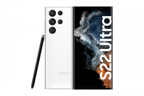 Samsung S908B Galaxy S22 Ultra 5G weiß 256 GB Android Smartphone 6,8 Zoll 108MP