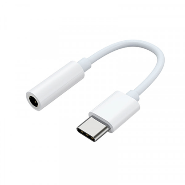 Samsung by Mobeen USB-C Klinkenanschluss 3,5 mm Weiß Adapter Kopfhörer Verbinder