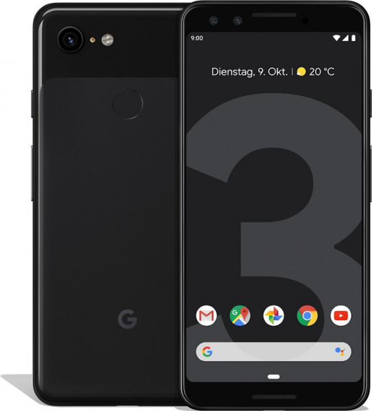 Google Pixel 3 XL schwarz 64GB LTE Android Google Smartphone 6,3" OLED 12,2MPX