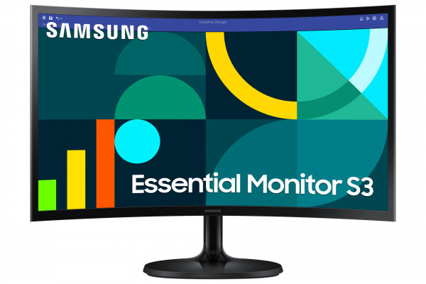 Samsung Essential Monitor S36GD (24'') Schwarz Curved Panel Full-HD 100Hz HDMI