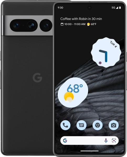 Google Pixel 7 Pro 5G Schwarz 128GB Android Smartphone 6.7 Zoll 12GB RAM 50MP