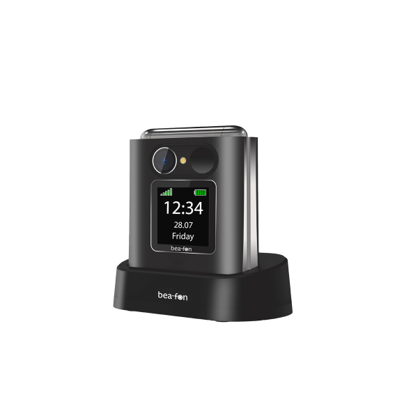 Bea-fon Fold 10 Schwarz 2G Klapphandy Senioren 2,2" Bluetooth SOS-Funktion USB-C