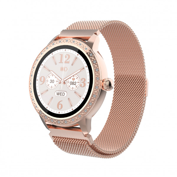 Denver SW-360RO Smartwatch Fitnesstracker Damen Rosé 1,22 Zoll IPS-LCD IP68
