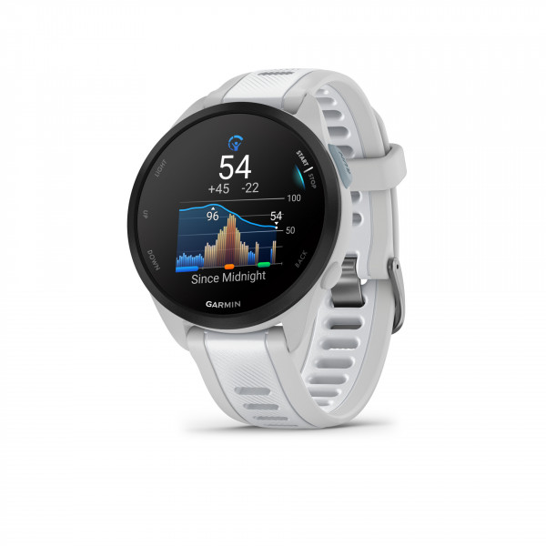Garmin Forerunner 165 Smartwatch Weiß/Grau iOS WLAN 4GB 1.2"AMOLED Display 43mm
