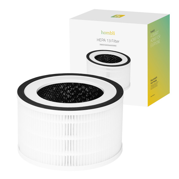 Hombli HEPA 13 Filter Ersatzfilter weiß Smart Air Purifier Aktivkohlefilter