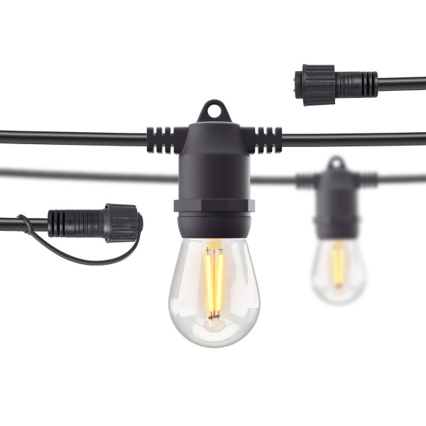 Hombli smarte outdoor Lichterkette schwarz 5m Verlängerung Dimmbar LED Leuchte