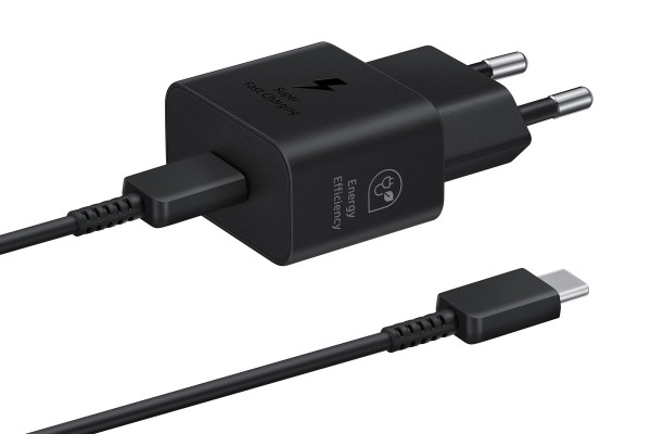 Samsung T2510 Schnellladegerät USB-C 25 W Datenkabel Schwarz Netzteil Adapter
