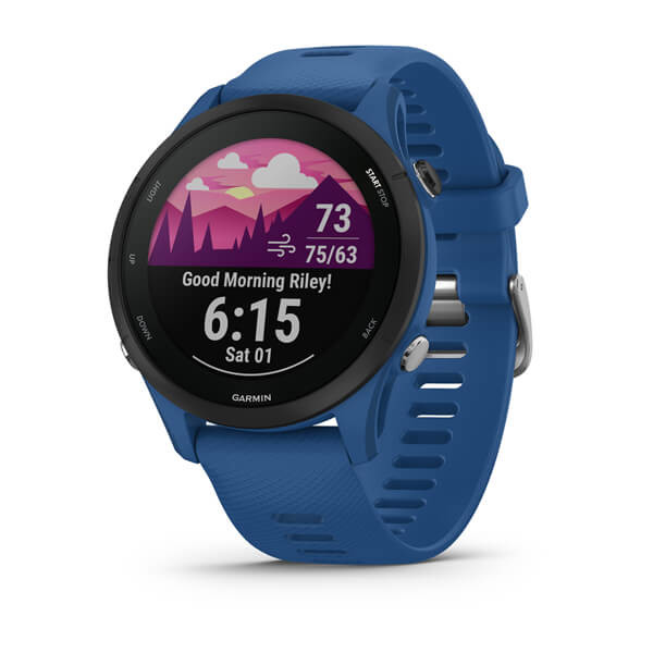 Garmin Forerunner 255 Basic 4GB Blau Bluetooth Smartwatch iOS Android 1,3" 47mm