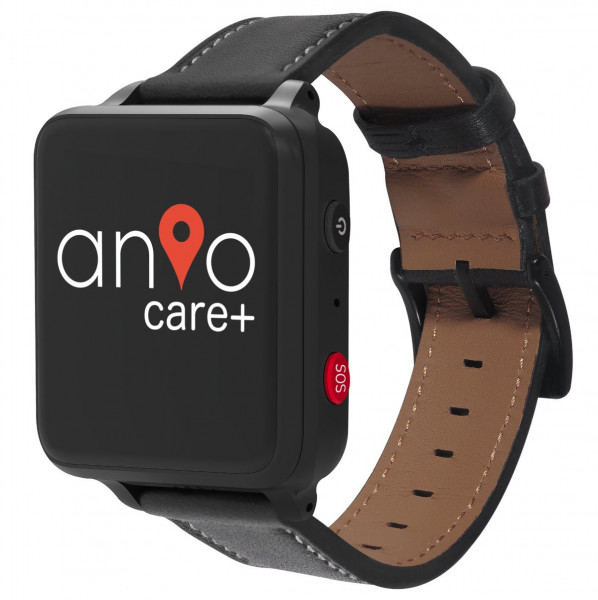 ANIO Care+ Senioren Smartwatch Fitnesstracker Smarte Uhr 1,3" SOS-Taste GPS WLAN