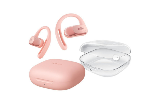 Shokz OpenFit Air Pink kabellose Bluetooth Kopfhörer Ohrbügel Schutzhülle
