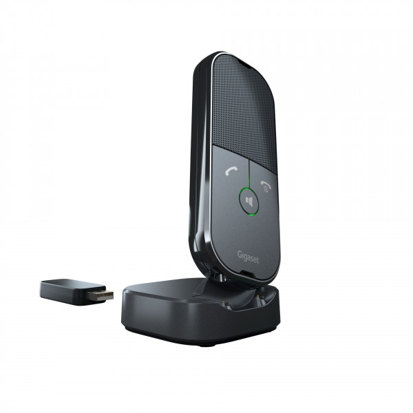 Gigaset ION Schwarz Schnurloses Konferenztelefon USB-C DECT-Stick UC ECO Teams