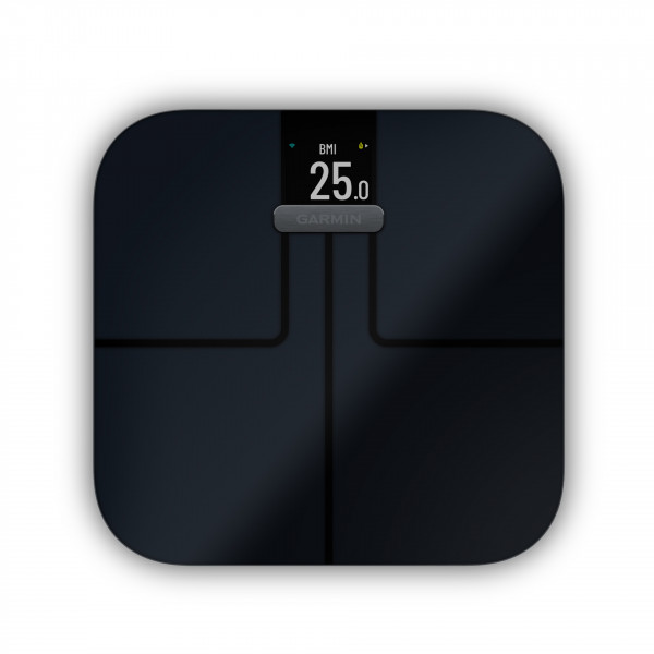 Garmin Waage Index S2 Smart Scale schwarz WLAN Display Batterie Waage