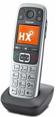 Gigaset Mobilteil E560HX silber inkl. Ladeschale Großtastentelefon Festnetz DECT