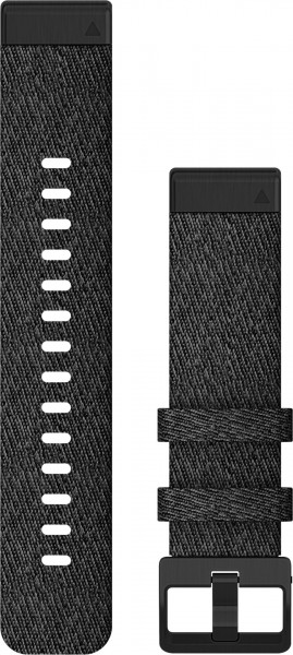 Garmin Ersatzarmband QuickFit20 Nylon Schwarz/Schiefergrau 20mm
