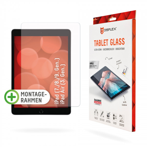 DISPLEX Tablet Glass für Apple iPad (7./8./9. Gen)/Air (3. Gen), unzerbrechlich