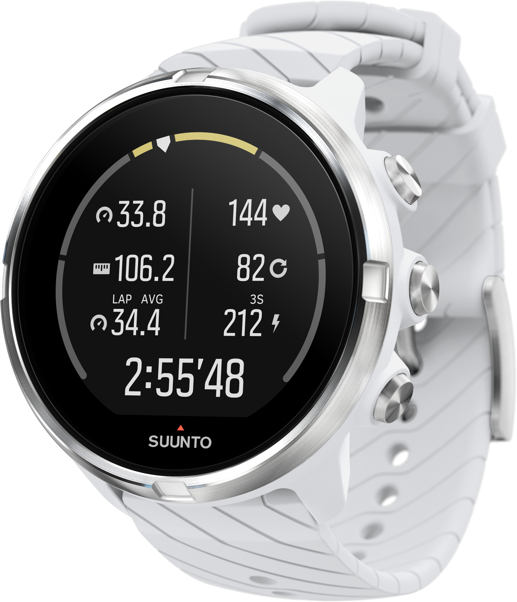 Suunto 9 weiß 50mm Multisport-GPS-Uhr Smartwatch Bluetooth LCD Touch  wasserdicht \