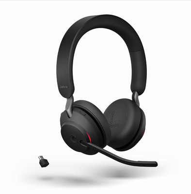 JABRA Evolve2 65 Stereo MS USB-C Bluetooth Kopfhörer Headset LS Schwarz kabellos