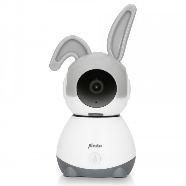 ALECTO WLAN-Babyphone weiß grau mit HD-Kamera gratis App Gegensprechfunktion