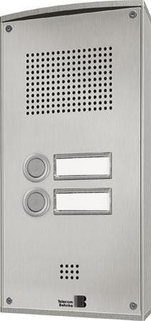 Behnke 5-0059 Serie 5 Unterputzset mit 2Ruftasten Türtelefon Sprechstelle silber