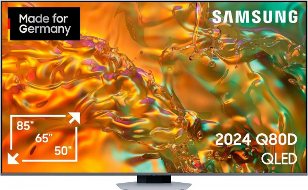 Samsung GQ55Q80DATXZG 55"QLED 4K UHD TV Grau TizenOS WLAN Bluetooth HDMI USB VRR