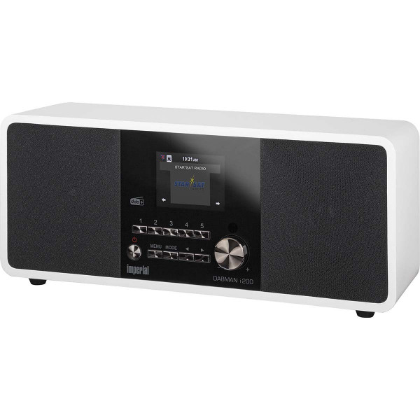 Imperial DABMAN i200 Weiß Multifunktion Stereo-Radio DAB+/FM/WLAN Display 10W