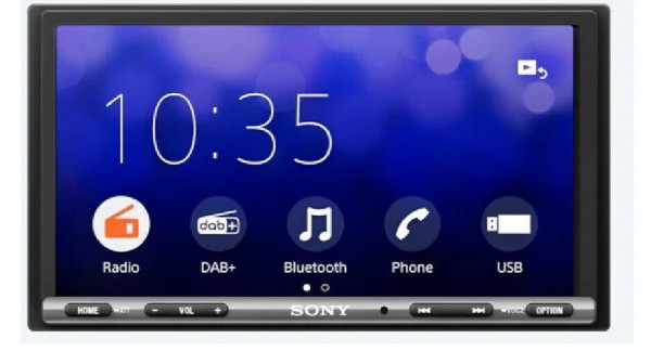 SONY XAV-AX1005ANT 2-DIN Autoradio Schwarz AUX USB LCD-TFT DAB FM/UKW 6.2"