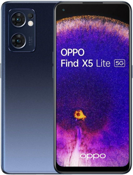 OPPO Find X5 Lite - Starry Black Bluetooth Dual-Sim Android 11 5G WLAN USB-C