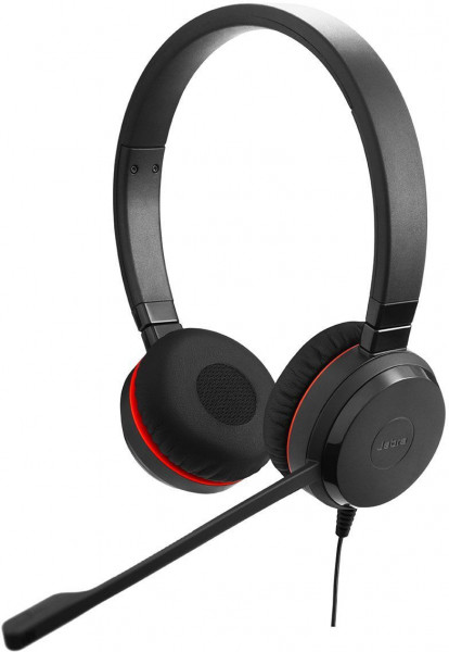 JABRA Evolve 30 II binaural nur Headset mit 3,5 mm Klinke Schwarz Kunstleder