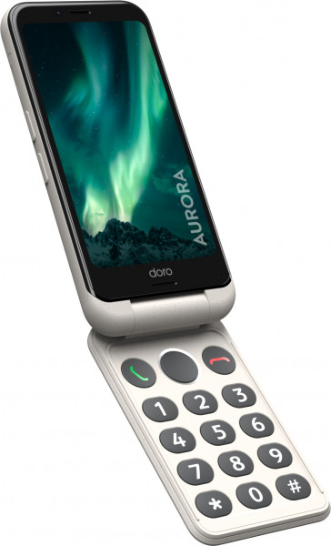 Doro Aurora A20 64 GB beige 4G Android Smartphone LCD 11,4 cm (4,5 Zoll) 13 MP
