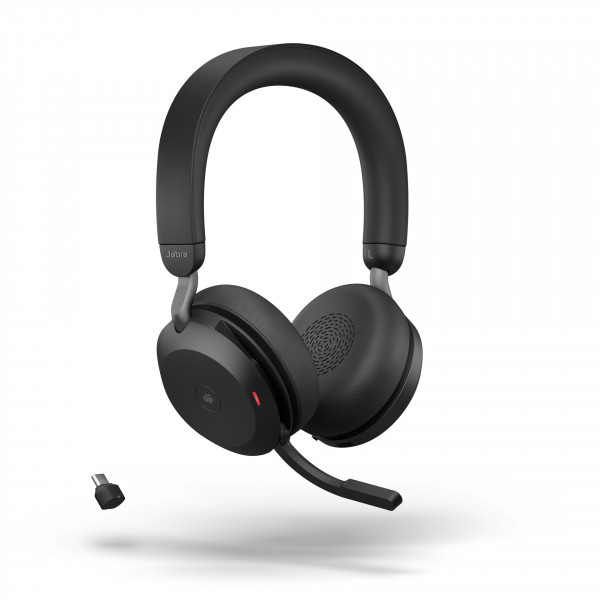 JABRA Evolve2 75 Link 380/390c MS Stereo black Bluetooth Noise Cancelling USB-C