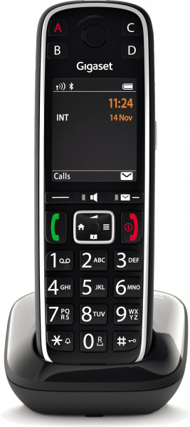 Gigaset E720 Schwarz Telefon Schnurlos 2,2" LCD-TFT Bluetooth DECT SOS-Funktion