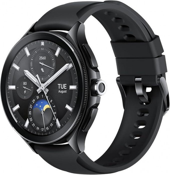 Xiaomi Watch 2 Pro -4G LTE Black with Black Fluororubber Smartwatch Touchdisplay