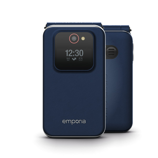 emporia JOY Senioren Klapptelefon blau 2G 128MB 2,8 Zoll 2MP Notruffunktion