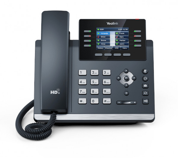 Yealink SIP-T44U Grau WLAN IP-Telefon 2.8" LCD Farbdisplay Freisprechfunktion