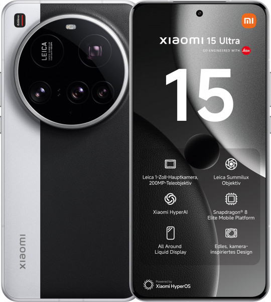 Xiaomi 15 Ultra 16GB/512GB Silber Android-15 50MP 6.73" OLED-Display 5410mAh