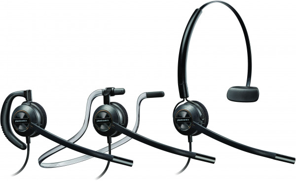 Plantronics Business Headset EncorePro konvertibel (HW540) kabelgebunden schwarz