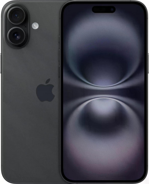 Apple iPhone 16 Plus 128GB 6GB-RAM schwarz 48MP OLED USB-C eSIM A18-CPU iOS