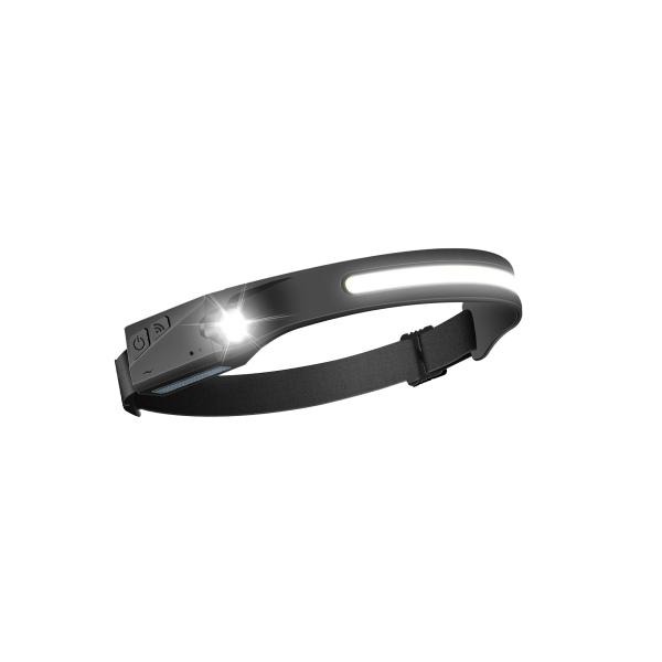 Denver Stirnlampe mit Akku und Sensor SSH-50 schwarz USB-C spritzwasserbeständig
