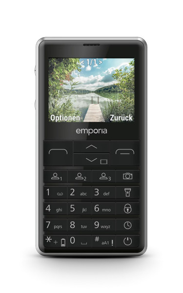 emporia PRIME LTE Schwarz LTE 128 MB Seniorenhandy 2,3" Nano-SIM 2 MP Kamera SMS