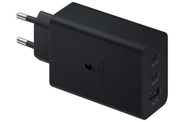 Samsung Travel Schnellladeadapter Trio 65 Watt Black USB Type-C 3-Anschlüsse