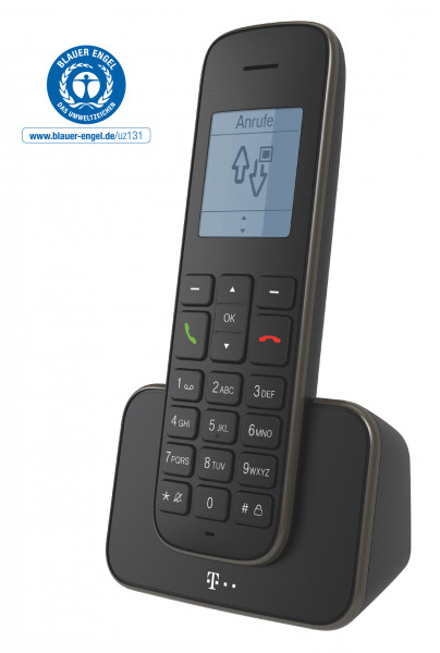 Telekom Sinus 207 Schwarz Schnurloses DECT Festnetztelefon Analog