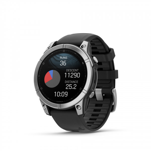 Garmin fenix E Schwarz/Silber 1.3" AMOLED Display 47mm GPS WLAN Bluetooth 16GB